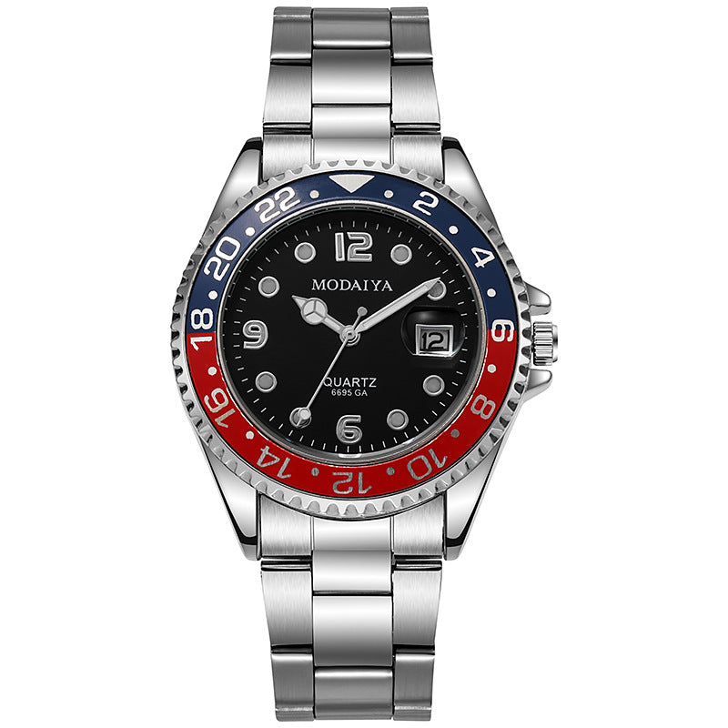 Reloj Urbano para Hombre – Calendario con Lente de Aumento y Bisel Deportivo