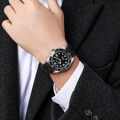Reloj Urbano para Hombre – Calendario con Lente de Aumento y Bisel Deportivo