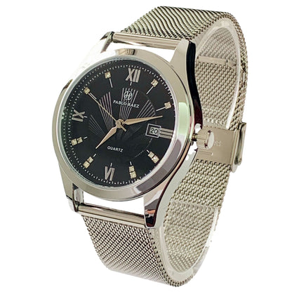 Reloj Minimalista para Hombre con Calendario – Cuarzo y Cristal Mineral