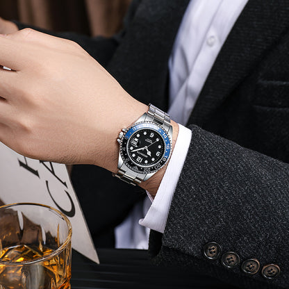 Reloj Urbano para Hombre – Calendario con Lente de Aumento y Bisel Deportivo