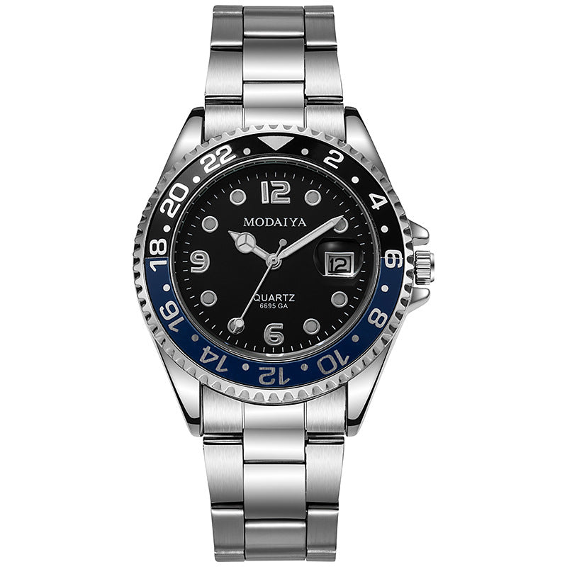 Reloj Urbano para Hombre – Calendario con Lente de Aumento y Bisel Deportivo