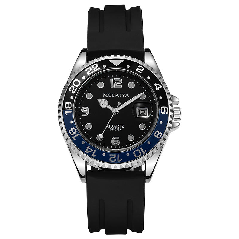 Reloj Urbano para Hombre – Calendario con Lente de Aumento y Bisel Deportivo