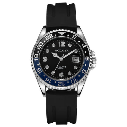 Reloj Urbano para Hombre – Calendario con Lente de Aumento y Bisel Deportivo