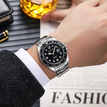 Reloj Urbano para Hombre – Calendario con Lente de Aumento y Bisel Deportivo